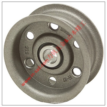 Aluminum Synchronous Flat Belt Pulley with Flanges